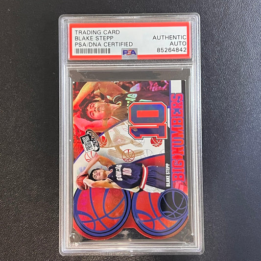 2004-05 PressPass Big Numbers #1/25 Blake Stepp Signed Card AUTO PSA Slabbed Gon
