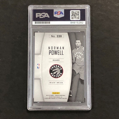 2015-16 Panini Threads #220 Norman Powell Signed Card AUTO 10 PSA Slabbed RC Rap