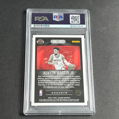 2020-21 Panini Illusions #187 Kenyon Martin Jr. Signed Card AUTO PSA Slabbed RC