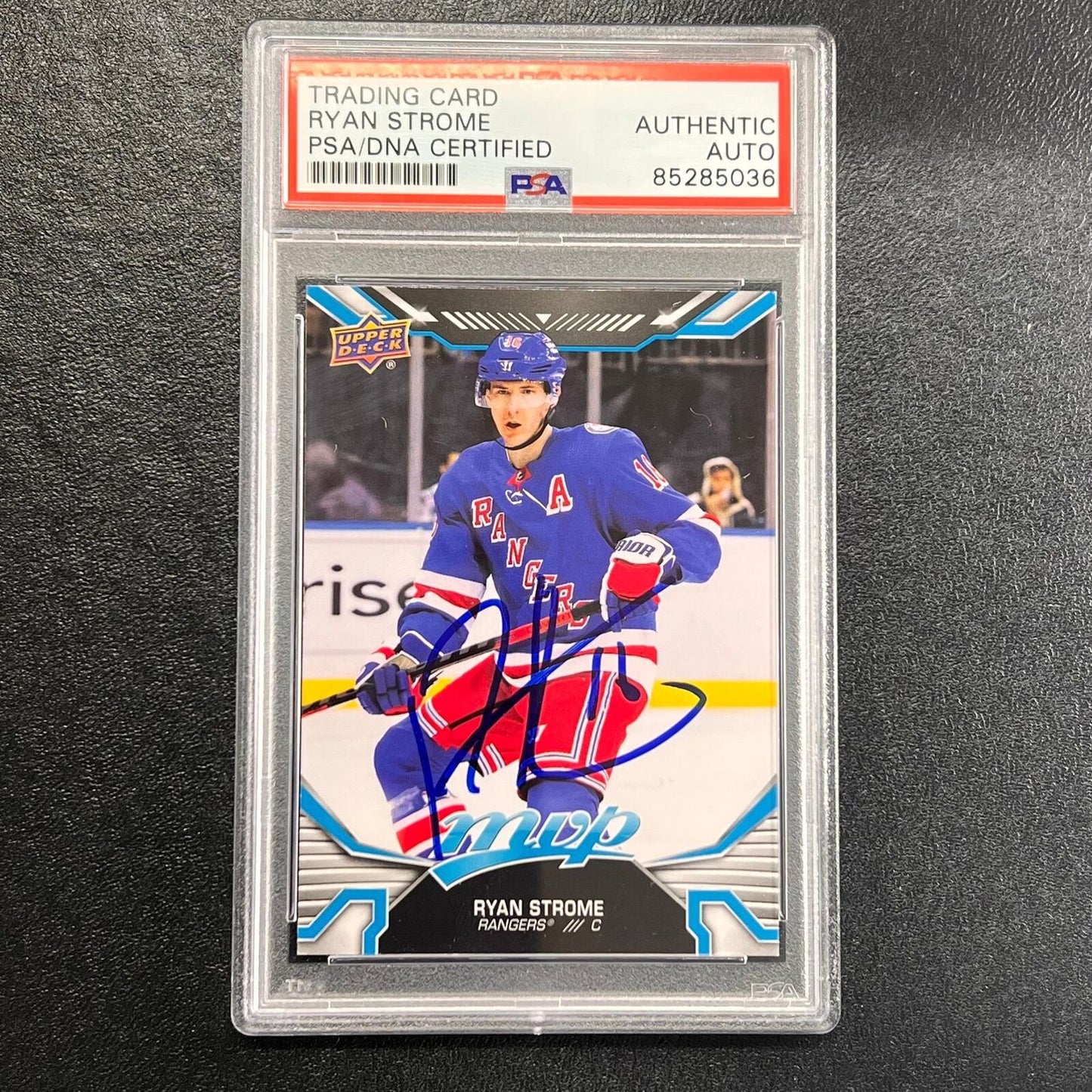 2022-23 Upper Deck #191 Ryan Strome Signed Card AUTO PSA slabbed Rangers