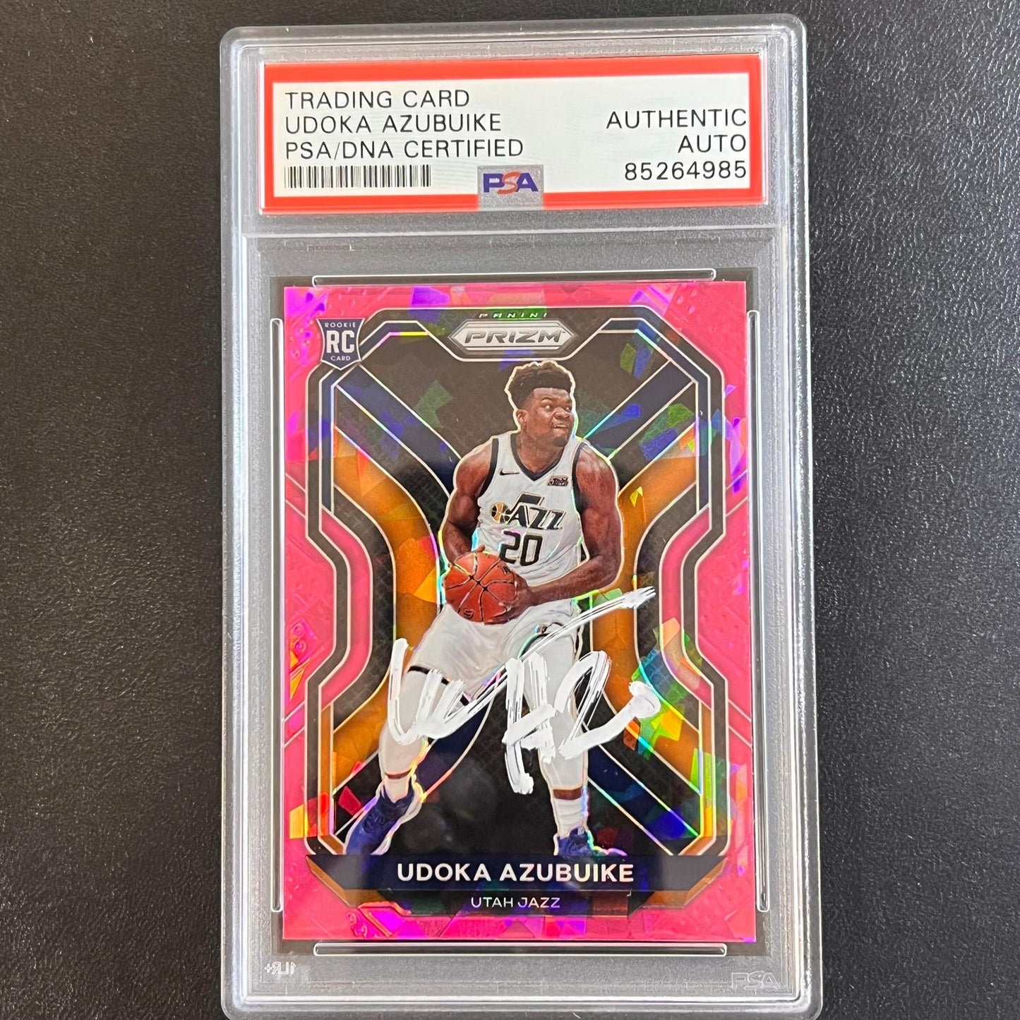 2020-21 Panini Prizm #267 Udoka Azubuike AUTO Signed Card PSA/DNA Encapsulated J
