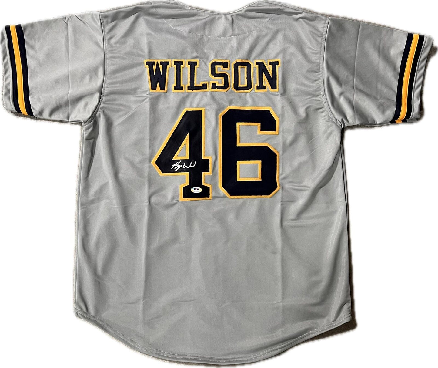 Bryse Wilson signed jersey PSA/DNA Milwaukee Brewers Autographed