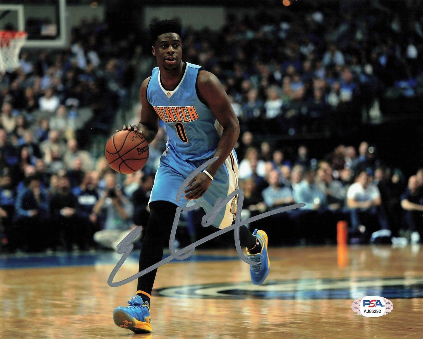 Emmanuel Mudiay signed 8x10 photo PSA/DNA Denver Nuggets Autographed Jazz