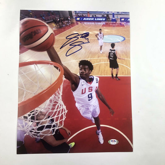 Josh Jackson signed 11x14 photo PSA/DNA Memphis Grizzlies Suns Autographed Team