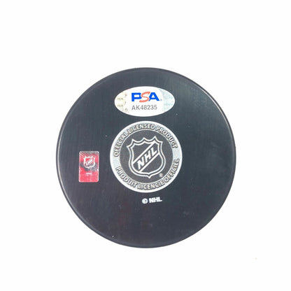 DOMINIK KUBALIK signed Hockey Puck PSA/DNA Chicago Blackhawks Autographed