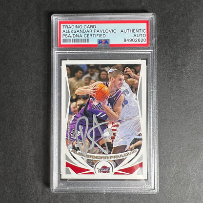 2004-05 Topps #123 Aleksandar Pavlovic Signed Card AUTO PSA Slabbed Cavaliers