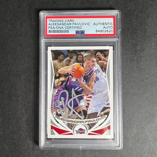 2004-05 Topps #123 Aleksandar Pavlovic Signed Card AUTO PSA Slabbed Cavaliers