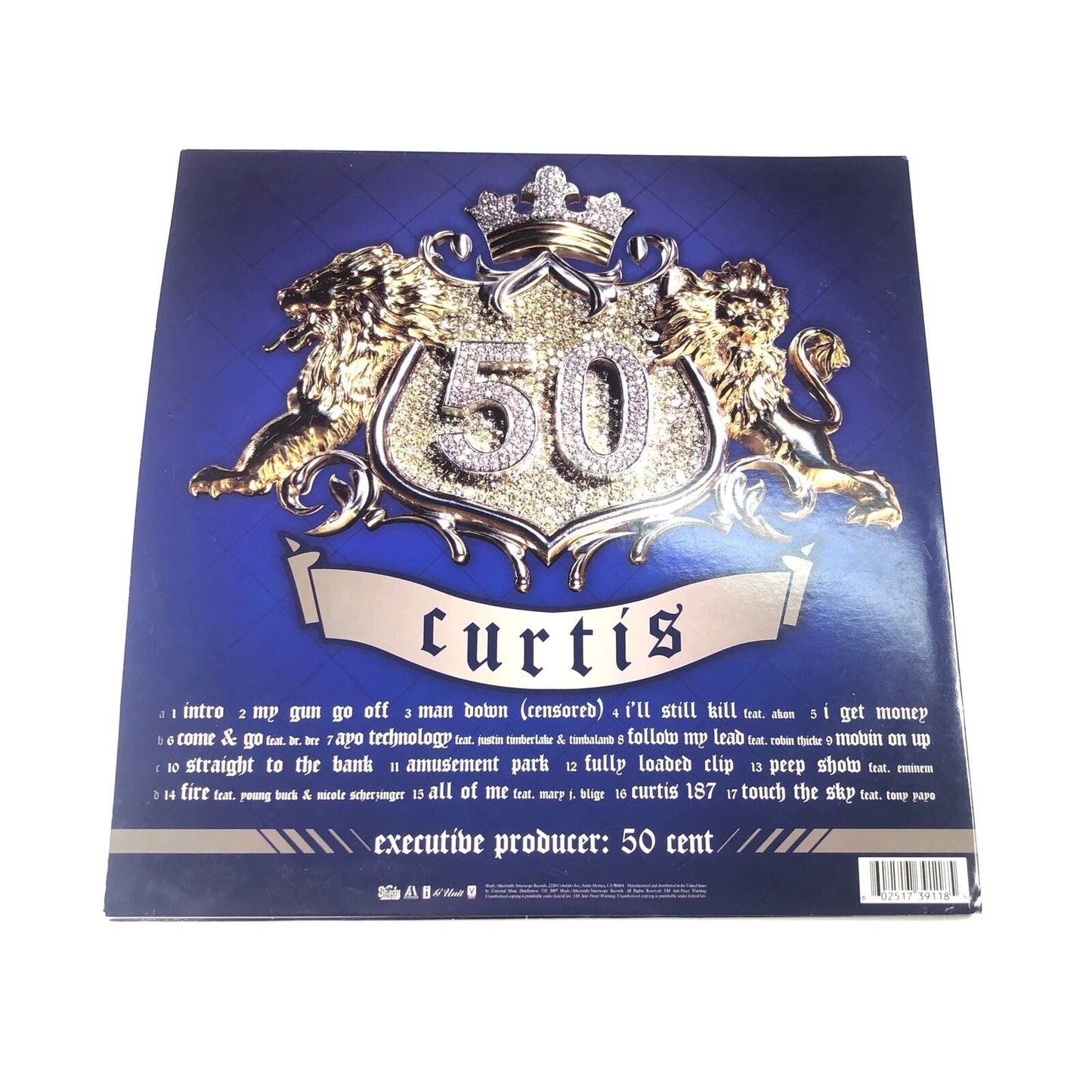 50 Cent signed Curtis LP Vinyl PSA/DNA Album autographed