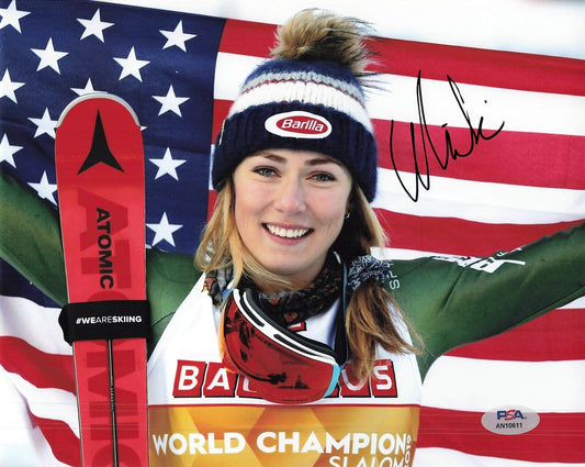 Mikaela Shiffrin signed 8x10 photo PSA/DNA Team USA Ski Autographed