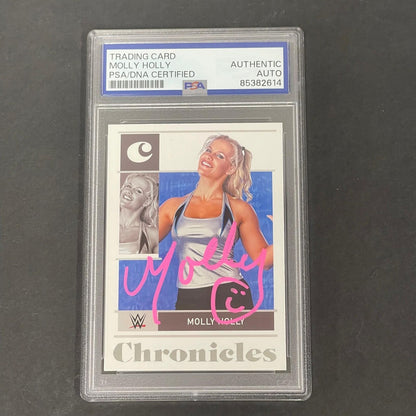 2022 Panini Chronicles WWE #6 Molly Holly Signed Card PSA/DNA AUTO Slabbed WWE