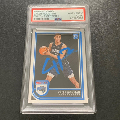 2022-23 Panini Hoops #260 Caleb Houstan Signed Card AUTO PSA Slabbed Magic