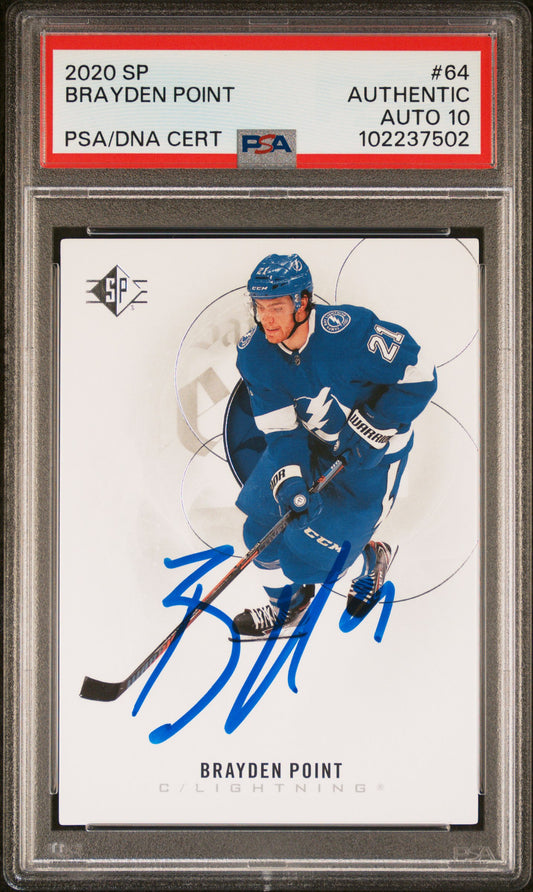 2020-2021 SP #64 Brayden Point PSA A Auto 10
