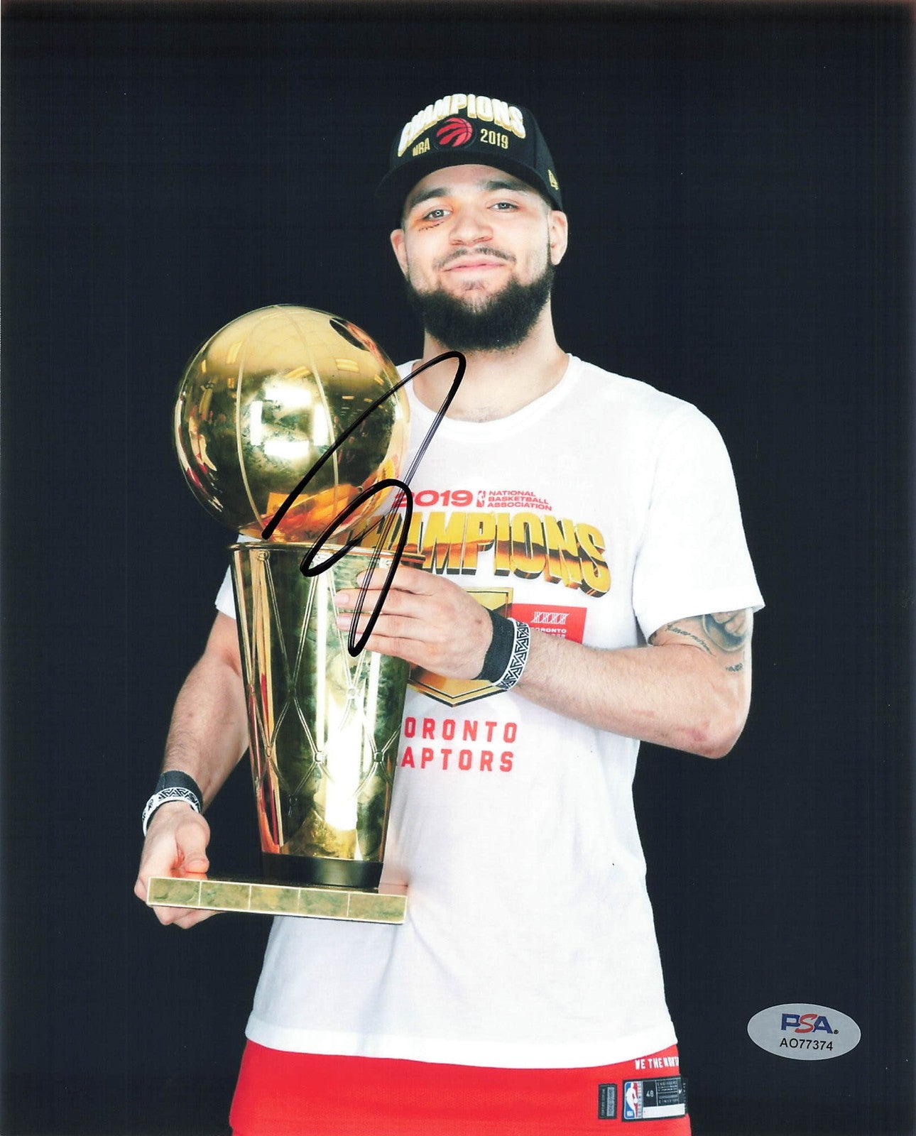 Fred VanVleet Signed 8x10 Photo PSA Toronto Raptors