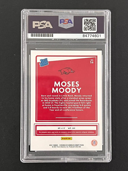 2021-22 Panini Chronicles Donruss Draft Picks #36 Moses Moody Signed Card AUTO P