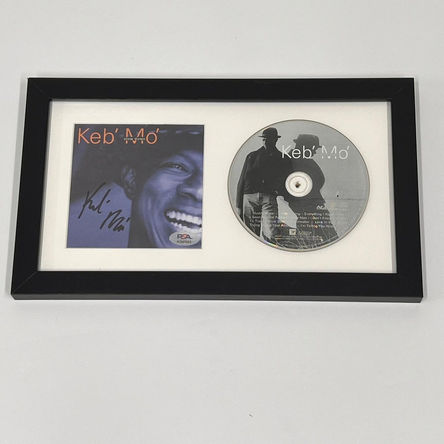 Keb Mo Signed Slow Down CD Cover Framed PSA/DNA Autographed Musician