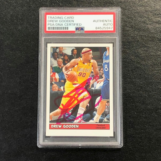 2005-06 Bazooka Basketball #10 Drew Gooden Signed Card AUTO PSA/DNA Slabbed Cava
