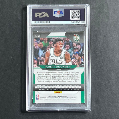 2020-21 Panini Prizm #35 Robert Williams III Signed Card PSA Slabbed Auto Grade