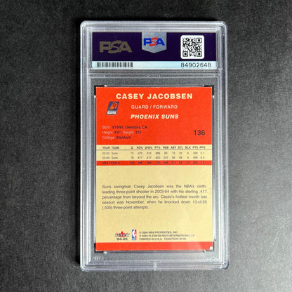 2004-05 Fleer Tradition #136 Casey Jacobson Signed Card AUTO PSA Slabbed Suns