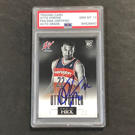 2013 PANINI HRX #16 OTTO PORTER Signed Card AUTO 10 PSA Slabbed Wizards