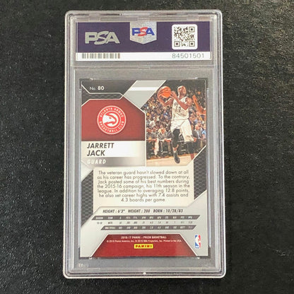 2016-17 Panini Prizm #80 Jarrett Jack Signed Card AUTO PSA Slabbed Nets