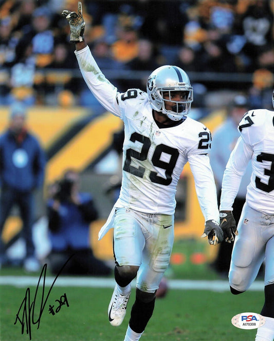 DAVID AMERSON signed 8x10 photo PSA/DNA Oakland Raiders Autographed