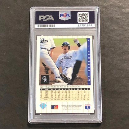 1994 Upper Deck Baseball #396 Joe Girardi Signed Card PSA Slabbed Auto Rockies R