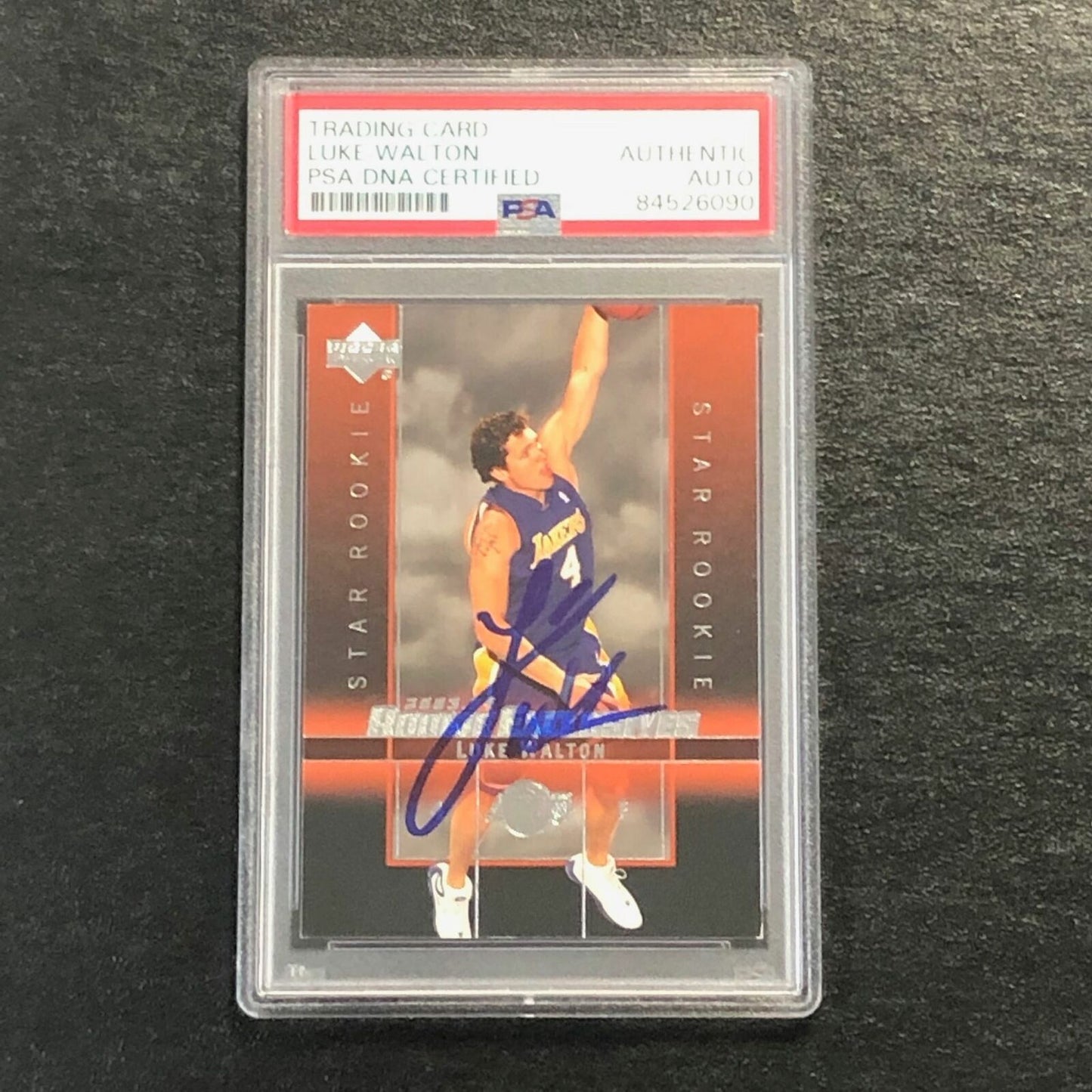 2003 Upper Deck Star Rookie #27 Luke Walton Signed Card AUTO PSA Slabbed RC Lake