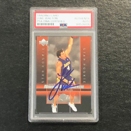 2003 Upper Deck Star Rookie #27 Luke Walton Signed Card AUTO PSA Slabbed RC Lake