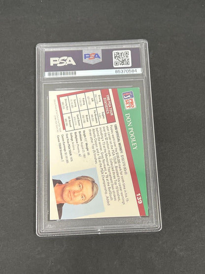 1980 Pro Set #139 Don Pooley Signed Card PSA/DNA Slabbed AUTO Golf