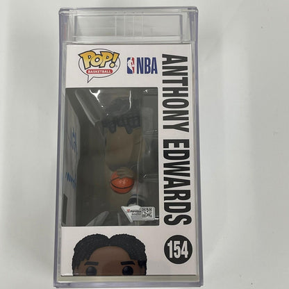 Anthony Edwards Signed Encapsulated Mint 9 Auto 8 Funko Pop PSA/DNA Minnesota Ti