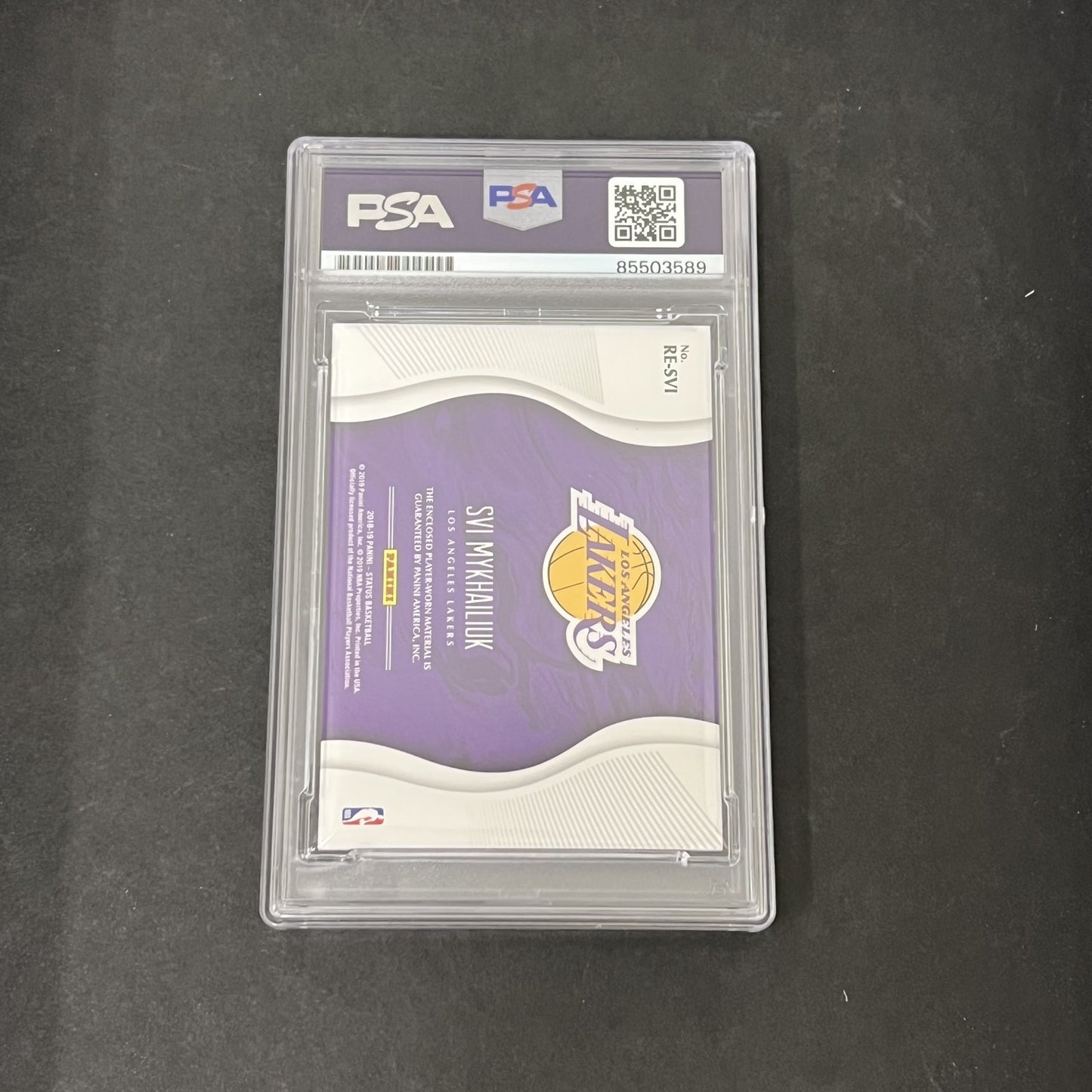 2018-19 Panini Status #RE-SVI Svi Mykhailiuk signed card