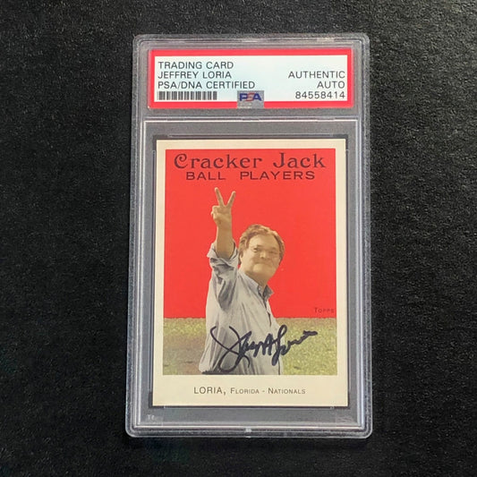 2004 Topps Cracker Jack #227 Jeffrey Loria Signed Card PSA Slabbed Auto Marlins