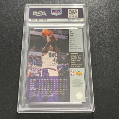 1997 Upper Deck Vin Baker Signed Card PSA/DNA Slabbed Bucks