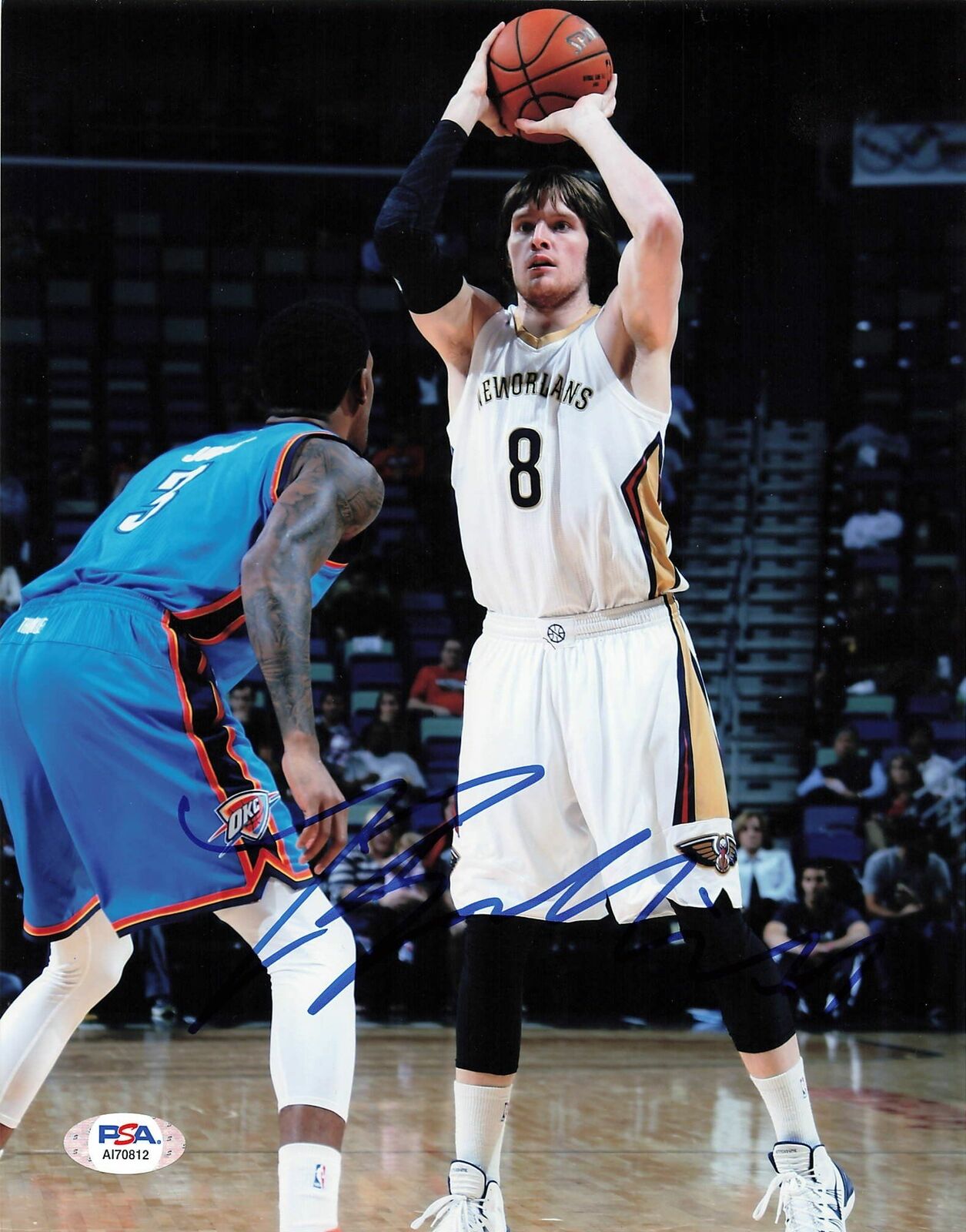 Luke Babbitt signed 8x10 photo PSA/DNA New Orleans Pelicans Autographed