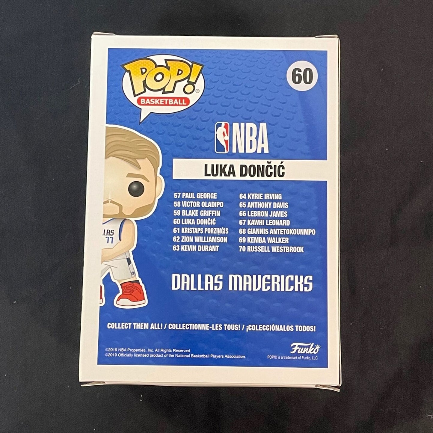 Luka Doncic signed Funko Pop! PSA/DNA Dallas Mavericks Autographed