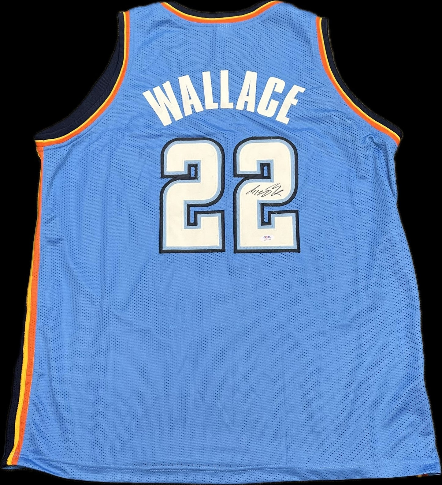 Cason Wallace Signed Jersey PSA Oklahoma City Thunder Autographed
