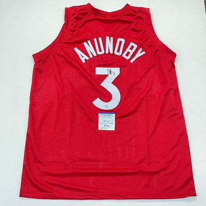 OG Anunoby signed jersey PSA/DNA Toronto Raptors Autographed