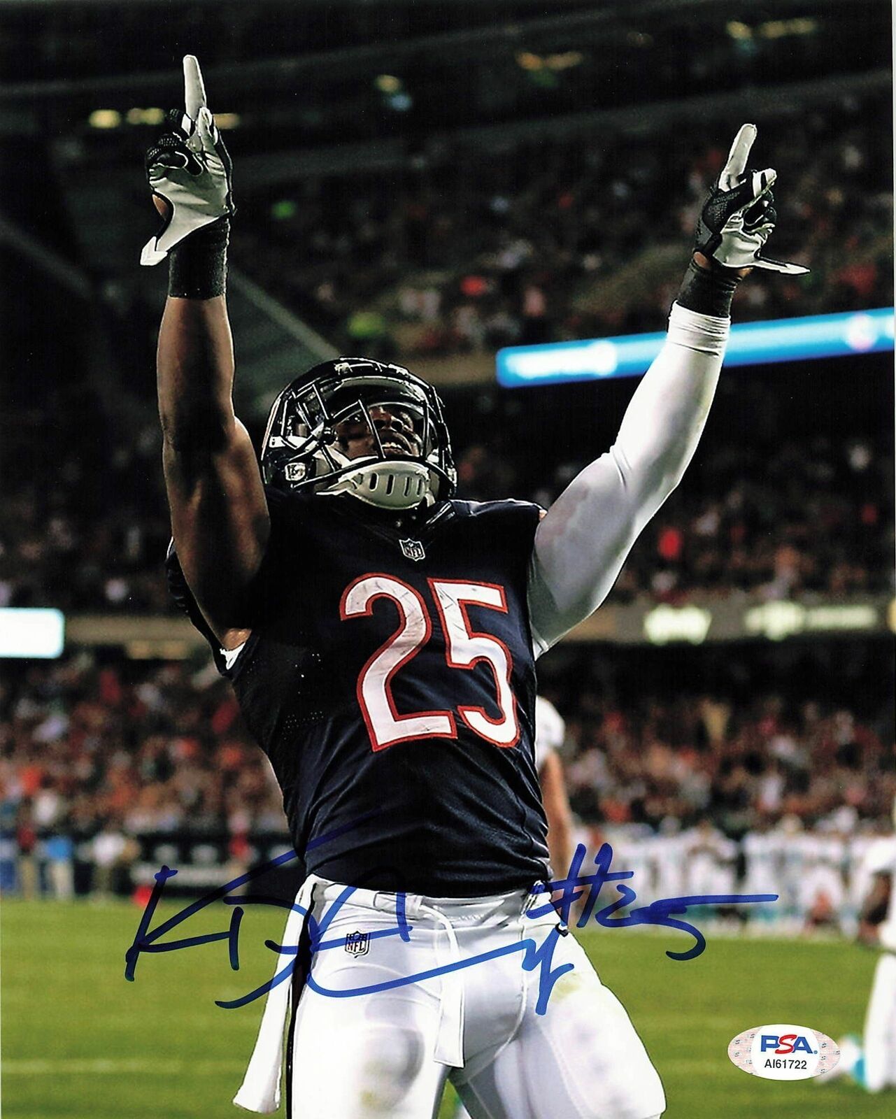 Ka'deem Carey signed 8x10 photo PSA/DNA Chicago Bears Autographed