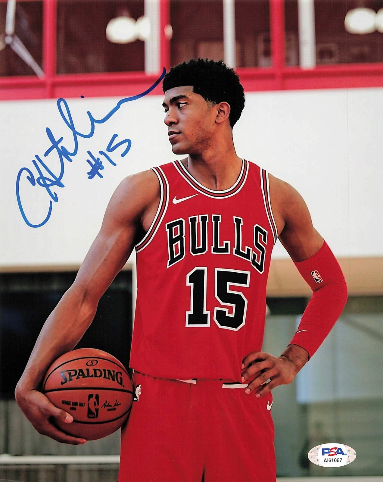 CHANDLER HUTCHISON signed 8x10 photo PSA/DNA Chicago Bulls Autographed