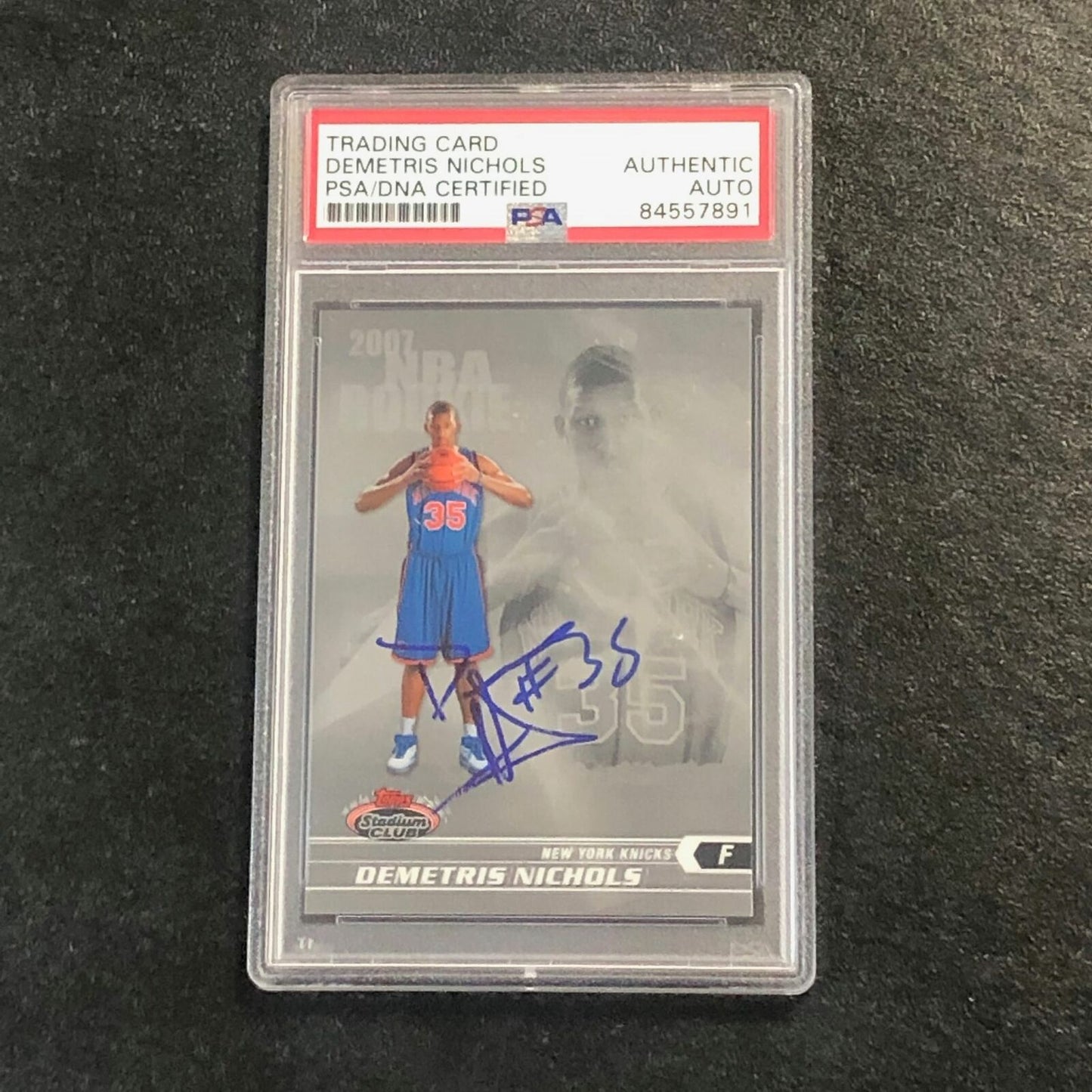 2007-08 Topps Stadium Club #147 Demetris Nichols Signed Card AUTO PSA Slabbed Kn