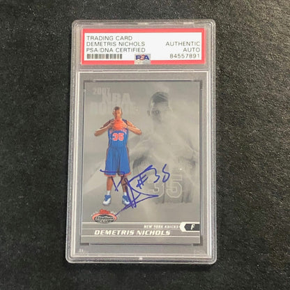 2007-08 Topps Stadium Club #147 Demetris Nichols Signed Card AUTO PSA Slabbed Kn