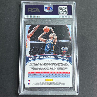 2019-20 Panini Chronicles #262 Nickeil Alexander-Walker Signed Card AUTO Grade 1