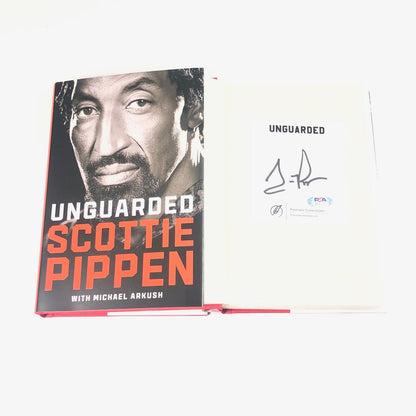 Scottie Pippen Signed Book PSA/DNA Autographed Unguarded Chicago Bulls