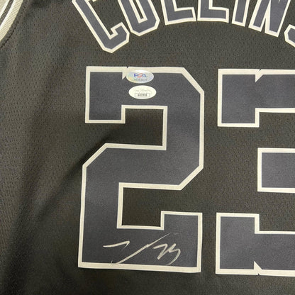 Zach Collins signed jersey PSA/DNA San Antonio Spurs Autographed