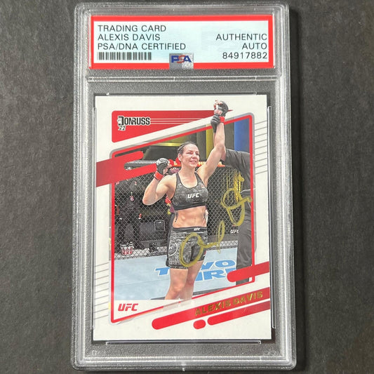 2022 Panini Donruss #124 Alexis Davis Signed Card AUTO PSA Slabbed