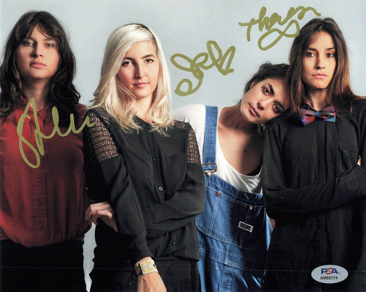 Warpaint signed 8x10 photo PSA/DNA Autographed