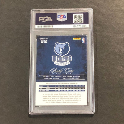 2012-13 Panini Prestige #52 Rudy Gay Signed Card AUTO PSA Slabbed Grizzlies