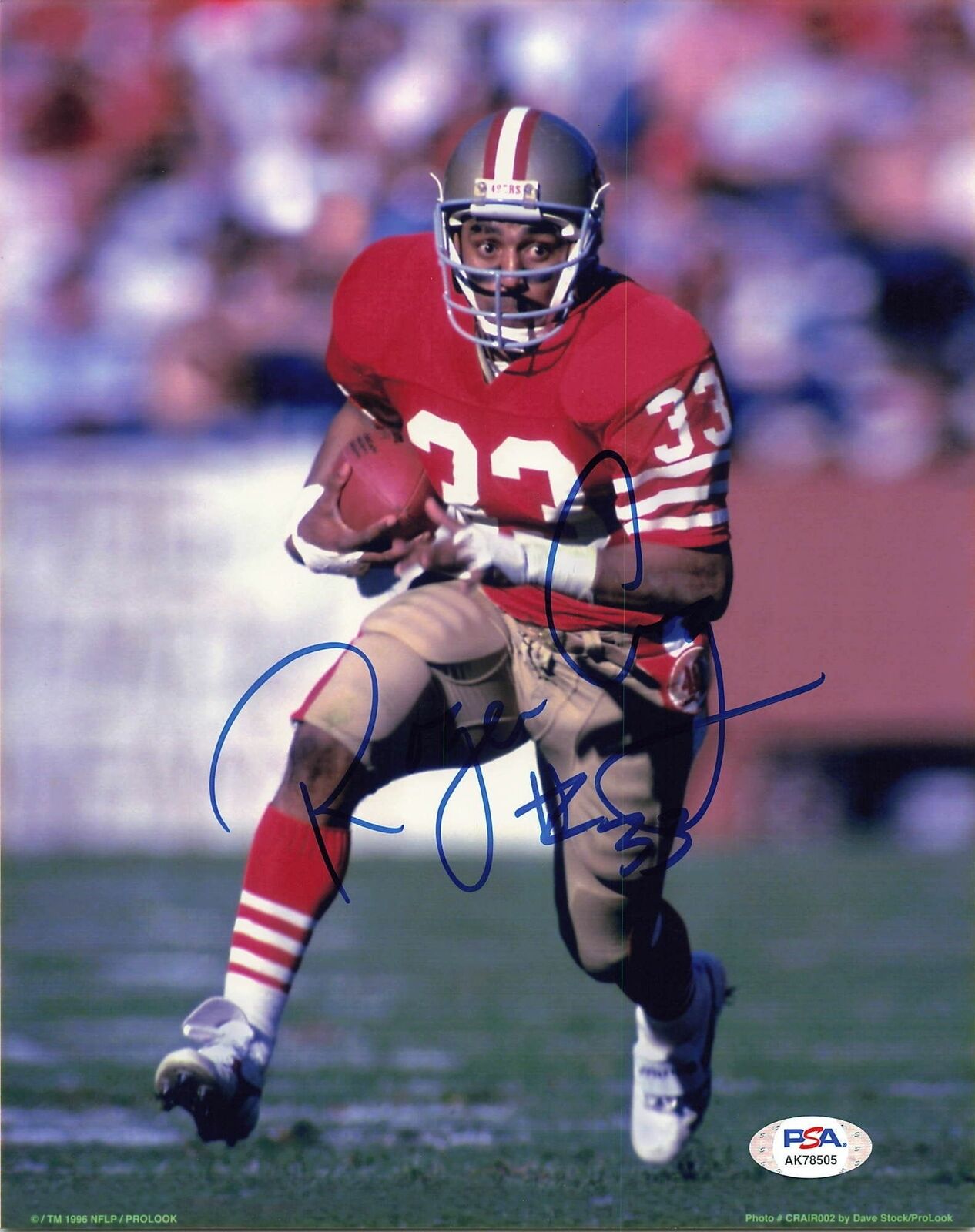 ROGER CRAIG signed 8x10 photo PSA/DNA San Francisco 49ers Autographed