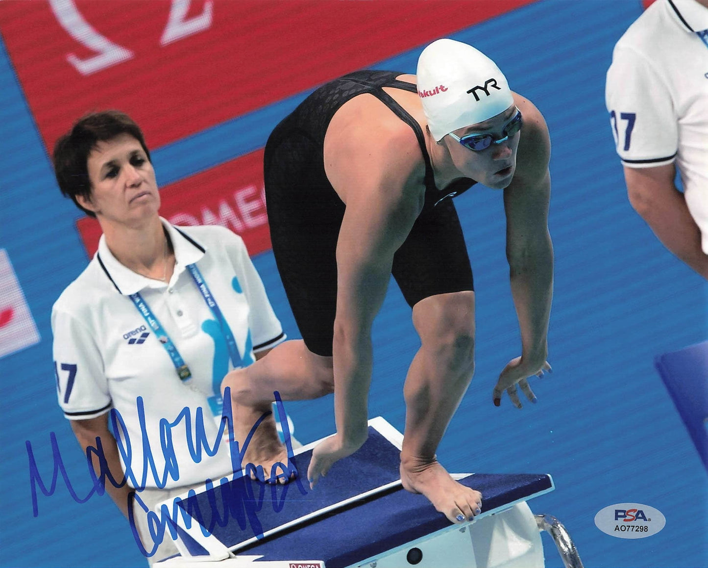 Mallory Comerford signed 8x10 photo PSA/DNA Autographed Swimming