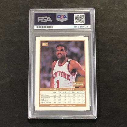 1990-91 Skybox #186 Maurice Cheeks Signed Card AUTO PSA Slabbed Knicks